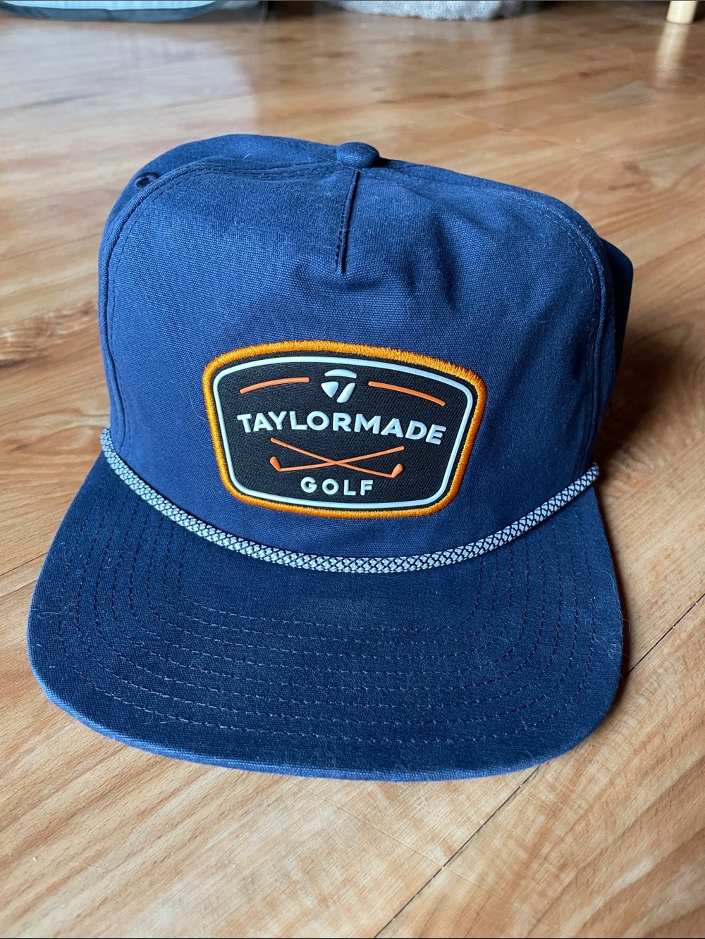 TaylorMade Navy Blue Patch Cap with Orange Trim